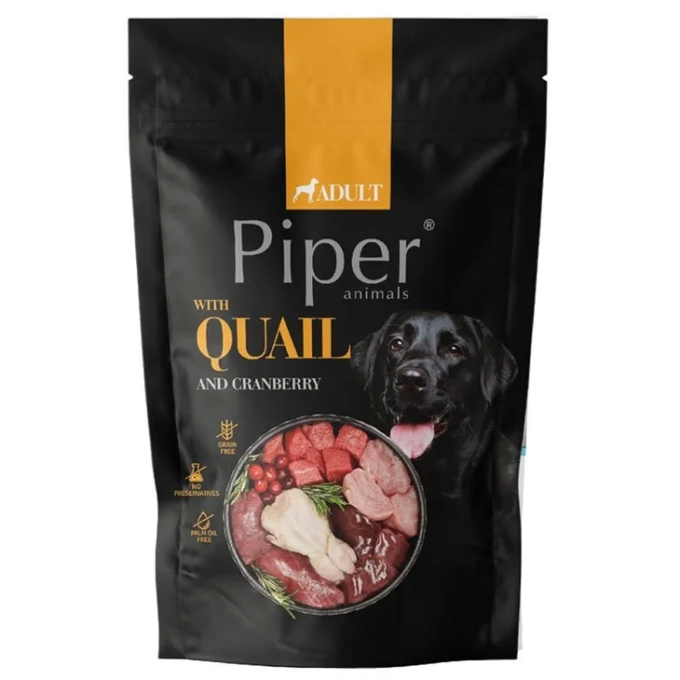 DOLINA NOTECI Piper przepiórka i żurawina karma mokra dla psa 500g