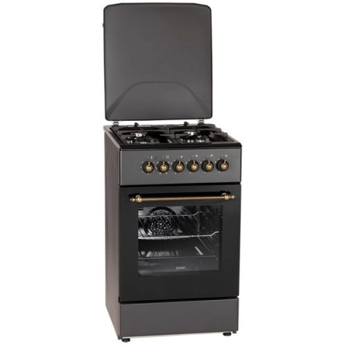 Kuchnia gazowo-elektryczna Retro Designe MPM-56-KRM-13 czarna