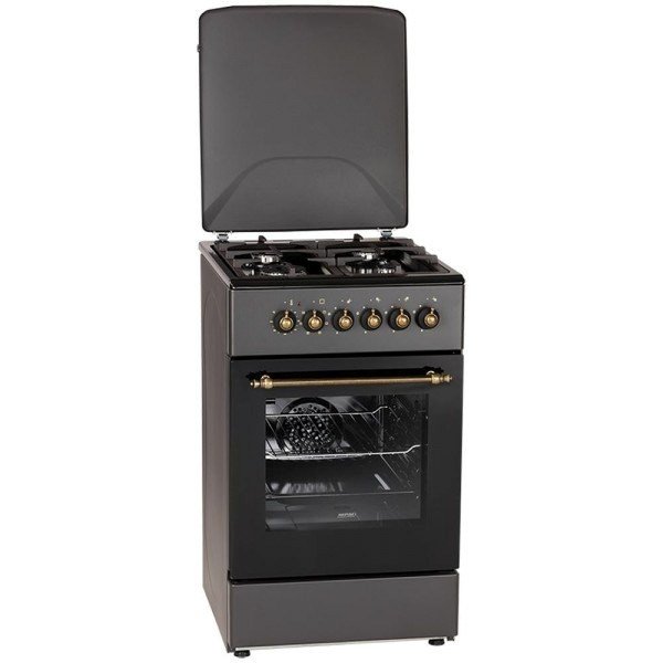 Kuchnia gazowo-elektryczna Retro Designe MPM-56-KRM-13 czarna