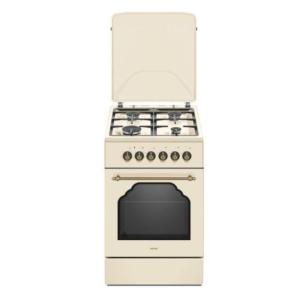 Kuchnia gazowo-elektryczna Retro Designe MPM-56-KRM-14 kremowa