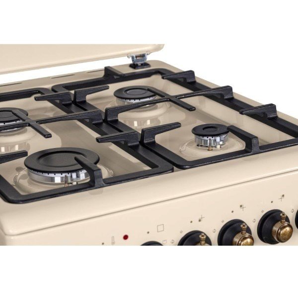 Kuchnia gazowo-elektryczna Retro Designe MPM-56-KRM-14 kremowa