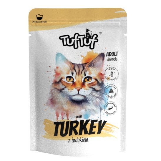 Tuf Tuf Saszetka mielonka z indykiem dla kota 100g