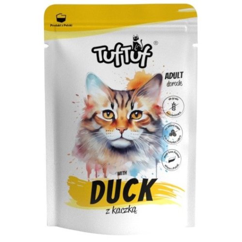 Tuf Tuf Saszetka mielonka z kaczką dla kota 100g