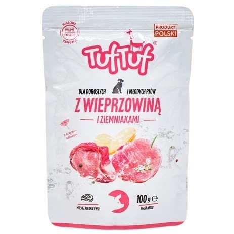Tuf Tuf Saszetka mielonka z wieprzowiną dla psa 100g