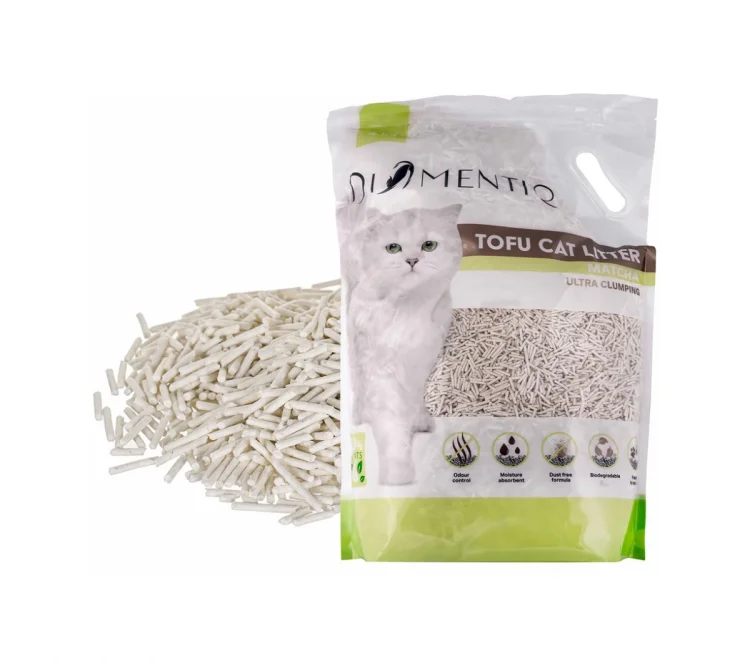 DIAMENTIQ Żwirek Tofu zbrylający 4 kg MATCHA