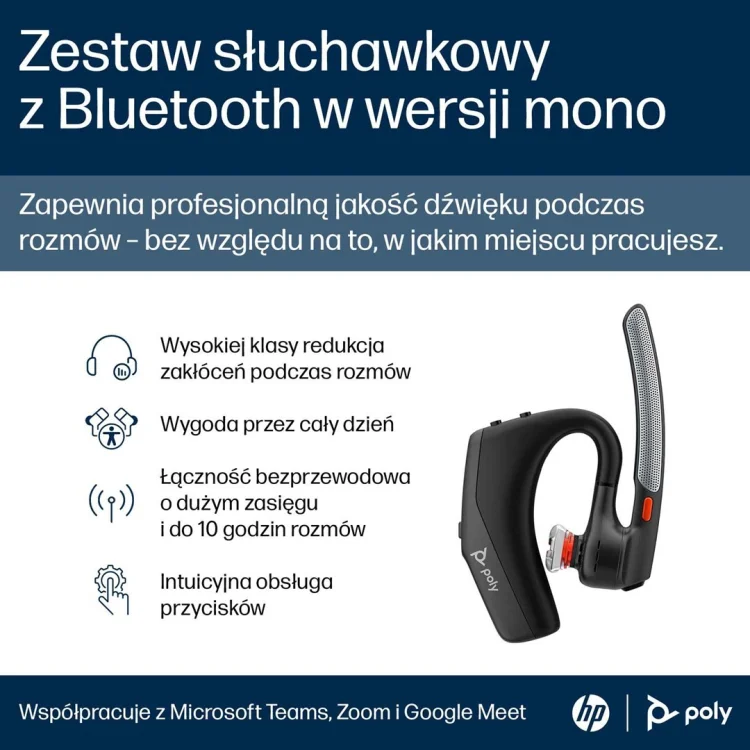 Słuchawki Poly Voyager Legend 30 Headset EMEA-INTL English Localization Euro plug Retail Packaging