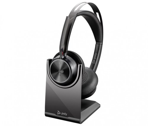 Słuchawki Poly Voyager Focus 2-M USB-C-C Headset USB-C/A Adapter Charging Stand No localization Retail Packaging