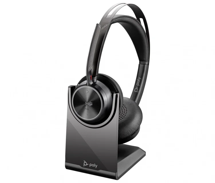 Słuchawki Poly Voyager Focus 2-M USB-C-C Headset USB-C/A Adapter Charging Stand No localization Retail Packaging