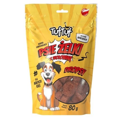 Tuf Tuf Psie żelki - dropsy wołowe 80g