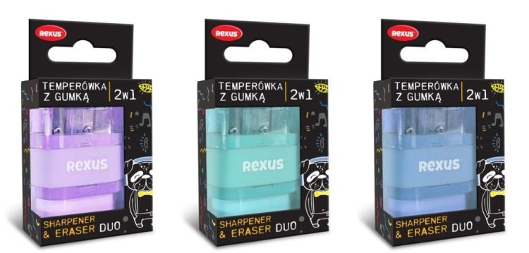 Gumka + temperówka Rexus teens mix