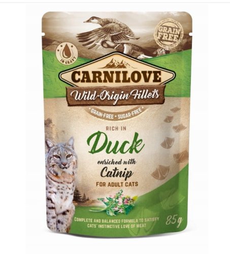 Carnilove Cat Pouch Duck&Catnip 85g
