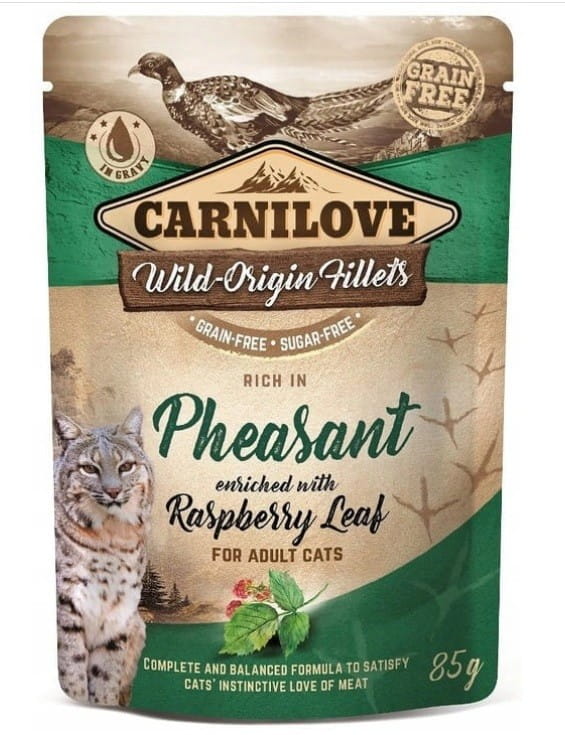 Carnilove Cat Pouch Pheasant&Raspberry Leaves 85g