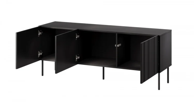 Szafka RTV ISLA 150,5x40x60 czarny mat