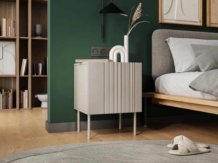 Szafka nocna 2szt ISLA 44,5x40x59 kaszmir mat