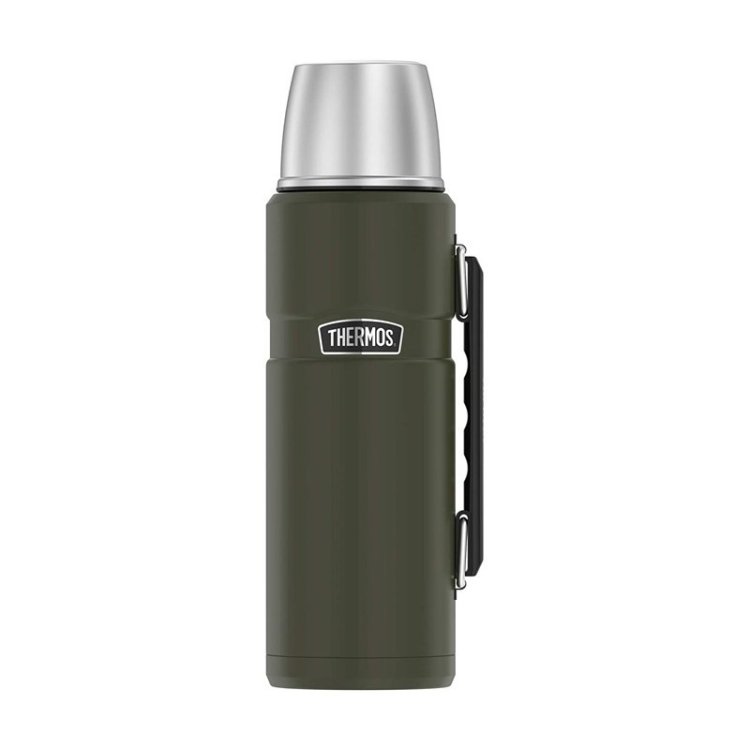 Termos z uchwytem na napoje 470 ml THERMOS - zieleń wojskowa