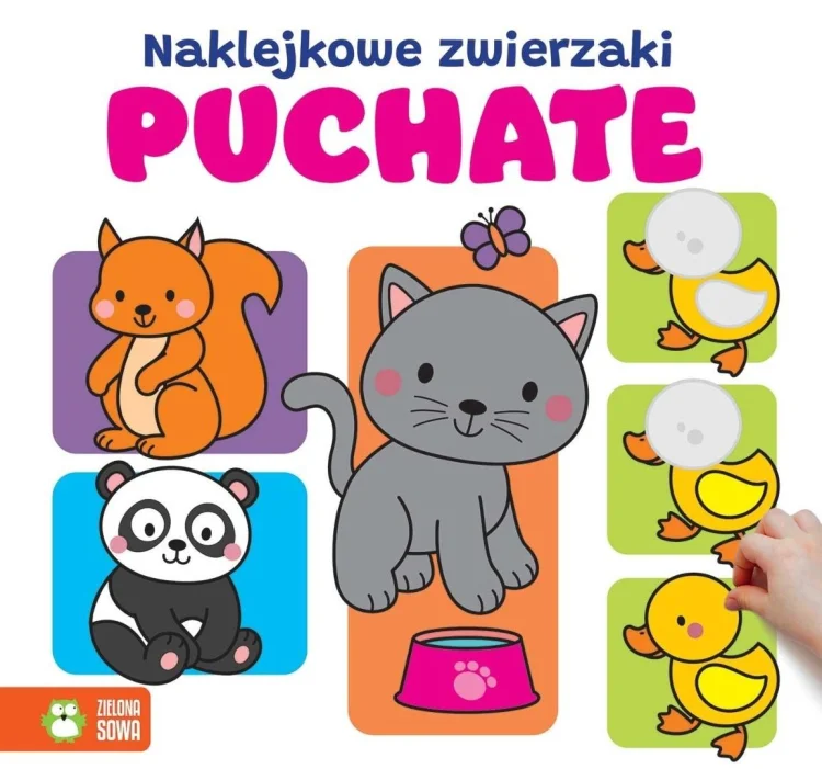 Naklejkowe zwierzaki. Puchate