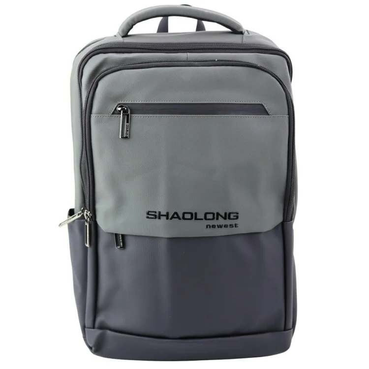 Plecak biznesowy z USB czarno szary 16L