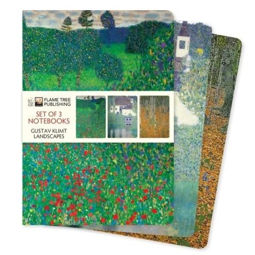 Zestaw 3 notatników A5 Gustav Klimt Krajobrazy