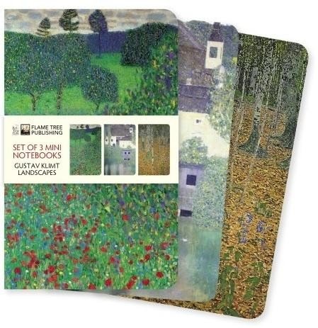 Zestaw 3 notatników Gustav Klimt Krajobrazy