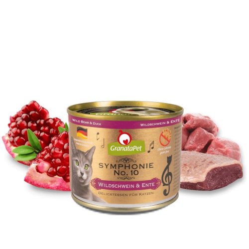 GranataPet Symphonie No.10 dziczyzna i kaczka mokra karma dla kota 200g