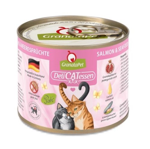 GranataPet DeliCatessen łosoś i owoce morza karma mokra dla kota 200g