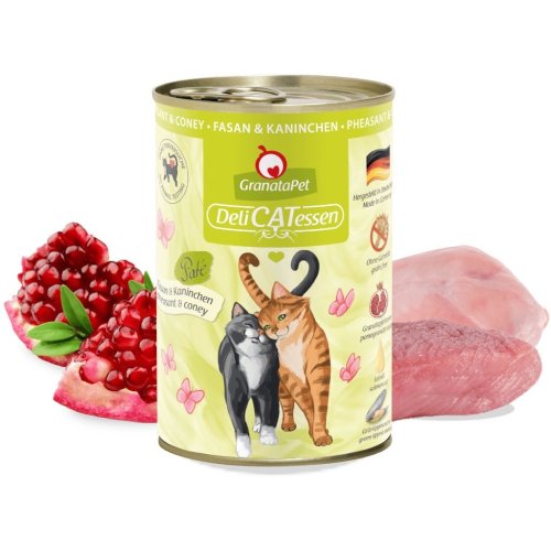 GranataPet DeliCatessen bażant i królik mokra karma dla kota 400g