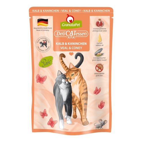 GranataPet DeliCatessen cielęcina i królik karma mokra dla kota 85g