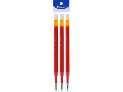 Wkład żelowy F-Vigor 0,5mm czerwony 3szt