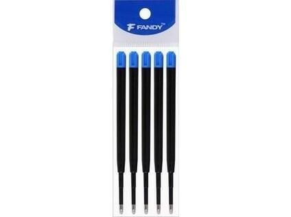 Wkład F-Parker 0,8mm plast niebieski 5szt