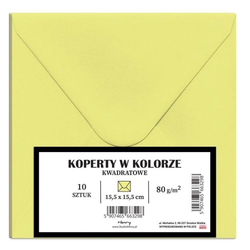Koperty A5 blady żółty 10szt