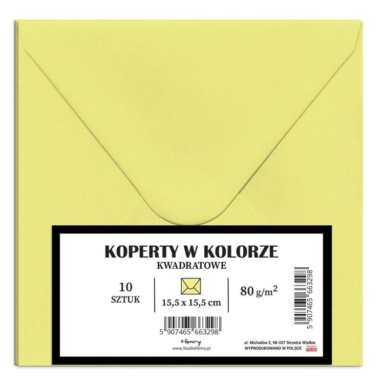 Koperty A5 blady żółty 10szt