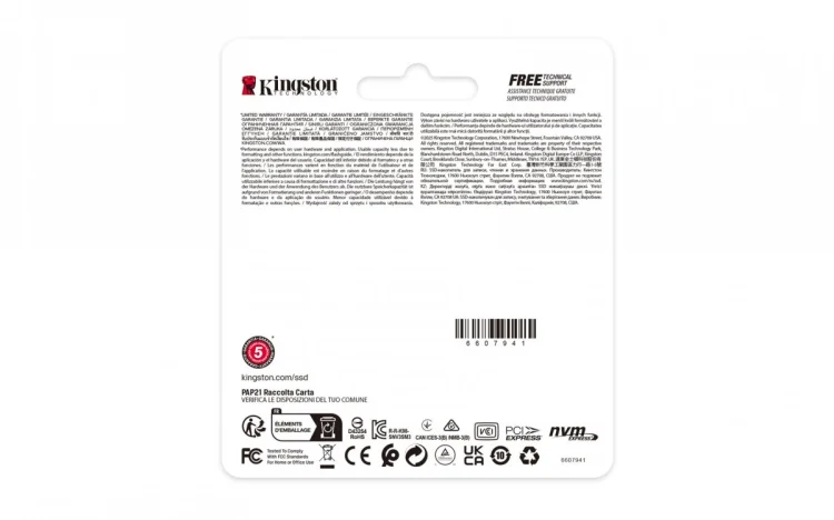 Kingston DYSK SSD 2000G NV3 M.2 2230 PCIe 4.0 NVMe
