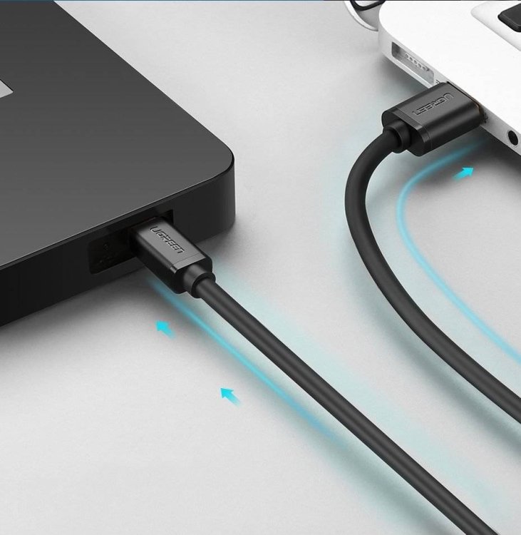 Ugreen kabel USB - mini USB 480 Mbps 2m US132 (czarny)