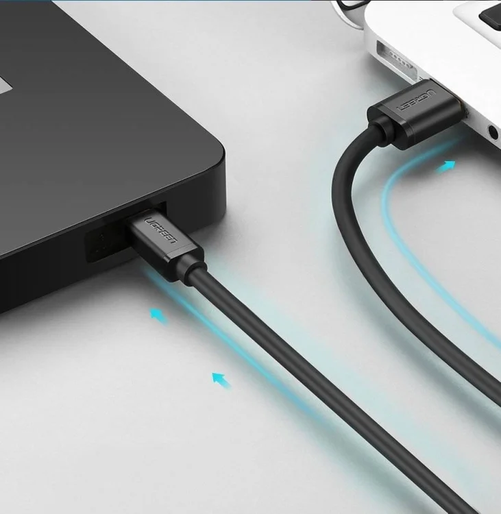 Ugreen kabel USB - mini USB 480 Mbps 3 m US132 (czarny)