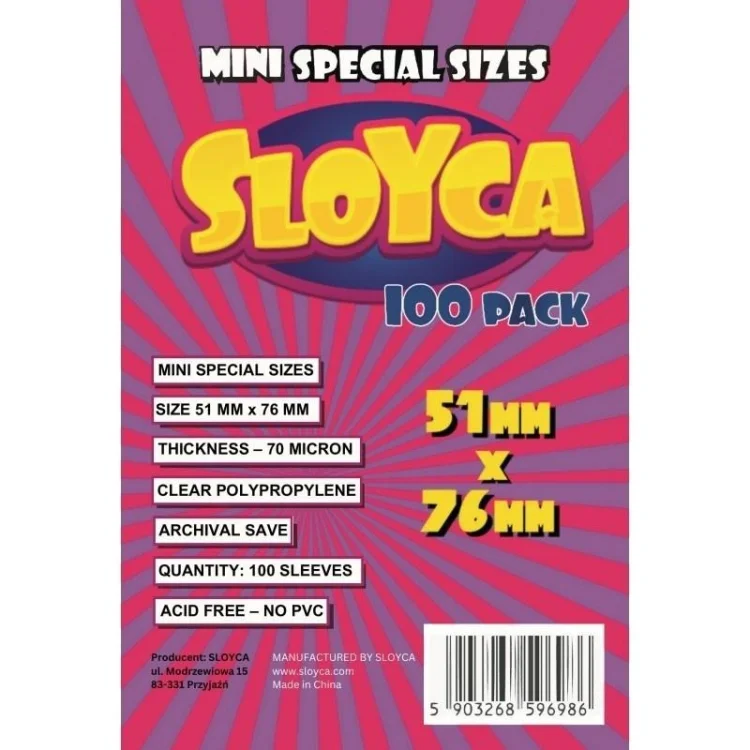 Koszulki Mini Special 51x76mm (100szt) SLOYCA
