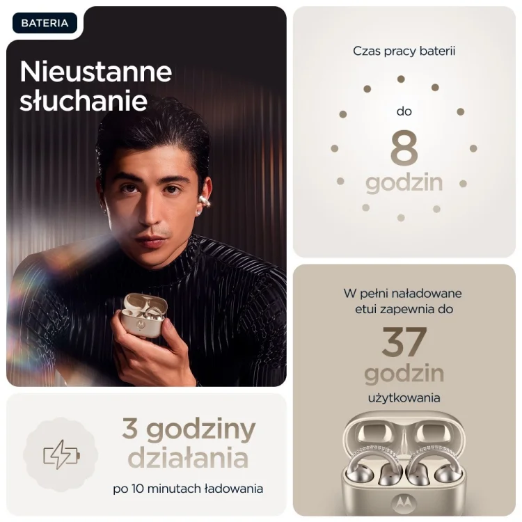 Motorola Moto Buds Loop - French Oak