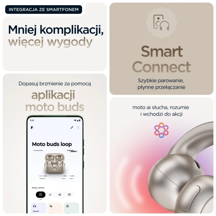 Motorola Moto Buds Loop - French Oak