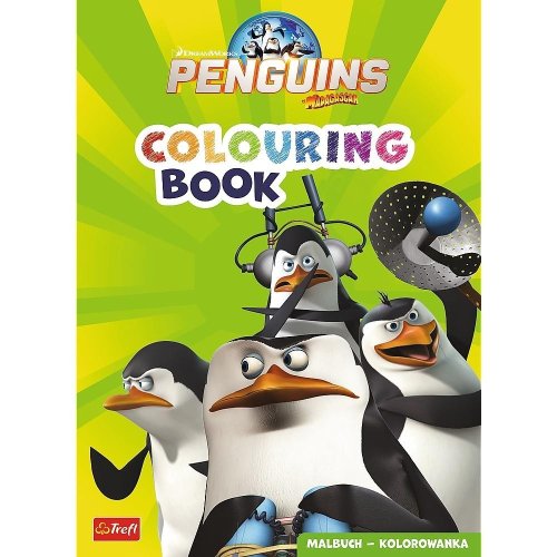 Pingwiny z Madagaskaru. Kolorowanka. Malbuch