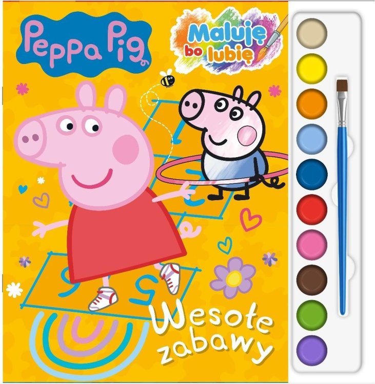Świnka Peppa. Maluję, bo lubię. Wesołe zabawy