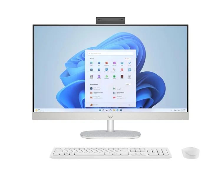 HP 27-cr0222nw AIO Ryzen 7 7730U 27.0"FHD IPS AG 300nits 16GB DDR4 SSD512 Radeon 680M LAN Win11 2Y Shell White