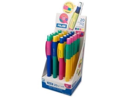 Ołówek automatyczny B 0,9mm zielony (20szt) MILAN