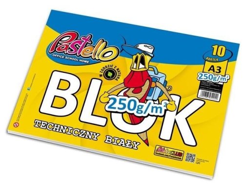 Blok techniczny A3 250g 10 kartek