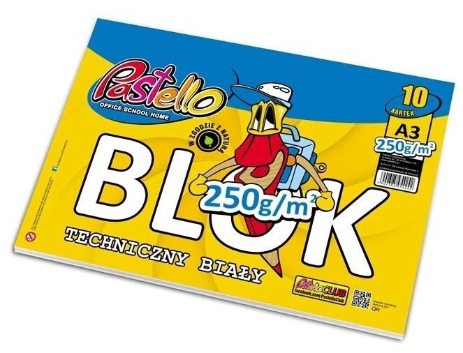Blok techniczny A3 250g 10 kartek