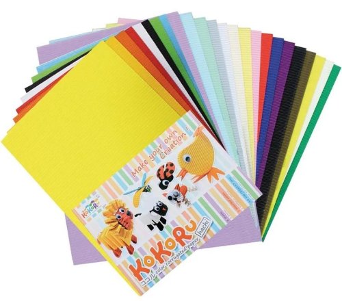 Tektura falista A4 24 arkusze mix