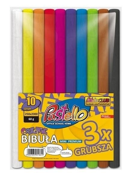 Bibuła mini premium 25x200cm 10 kolorów