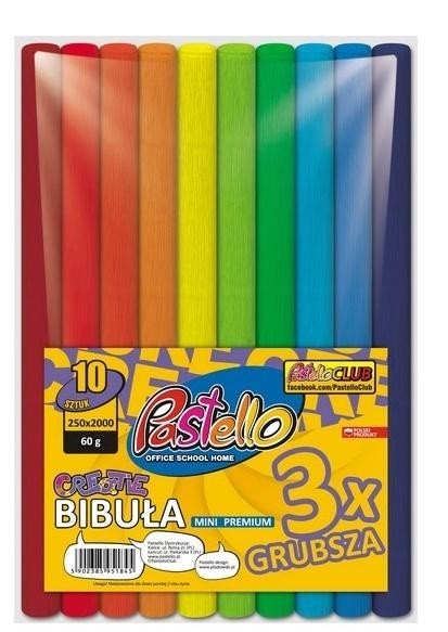 Bibuła mini premium 25x200cm 10 kolorów