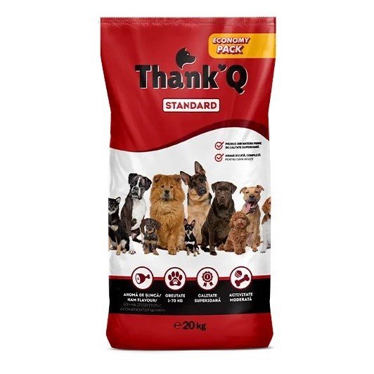 THANK'Q STANDARD smak szynka karma dla psa 20kg