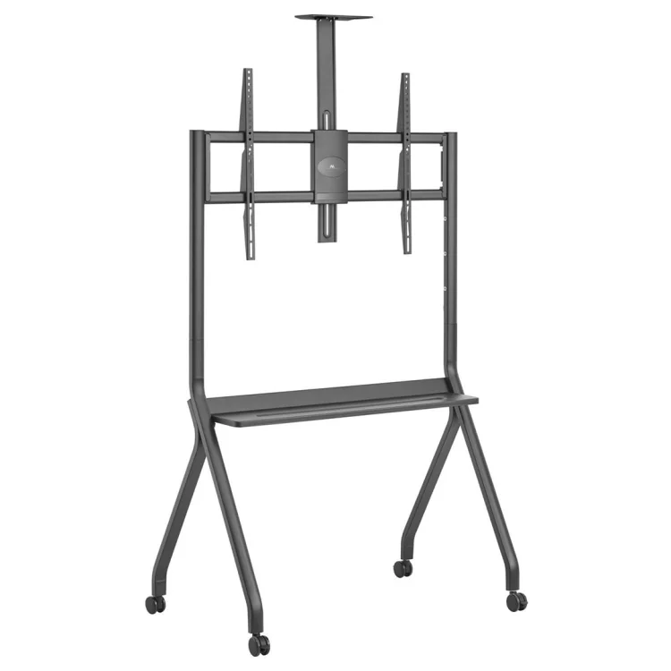 MACLEAN WÓZEK DO TV, PÓŁKA NA KAMERĘ, NA KÓŁKACH, 55-100", MAX. OBCIĄŻENIE 120KG/10KG PÓŁKA, MAX. VESA 900X600 MC-114 B