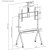 MACLEAN WÓZEK DO TV, PÓŁKA NA KAMERĘ, NA KÓŁKACH, 55-100", MAX. OBCIĄŻENIE 120KG/10KG PÓŁKA, MAX. VESA 900X600 MC-114 B