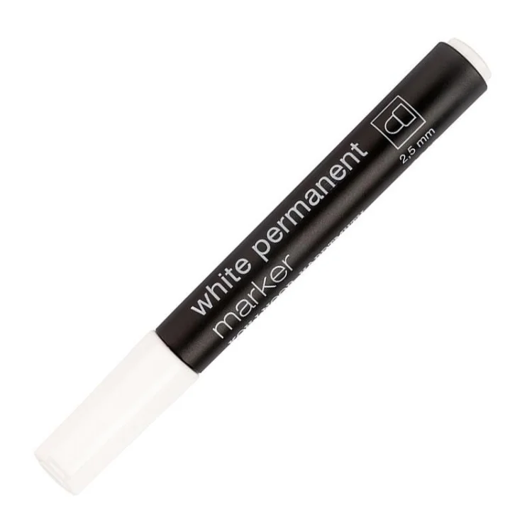Marker permanentny 2,5mm biały